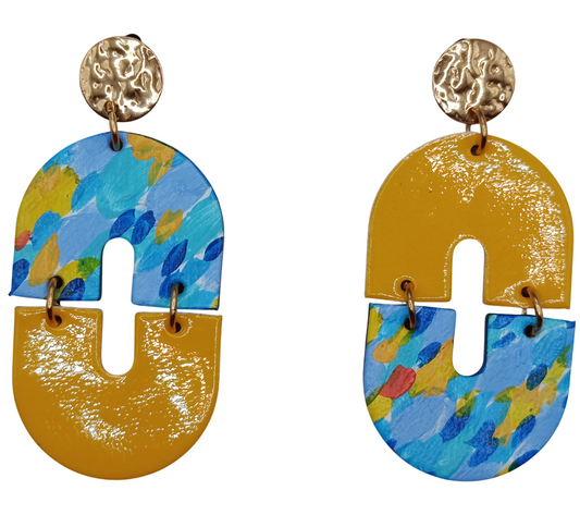 Boucles d'oreilles en cuir Janelys