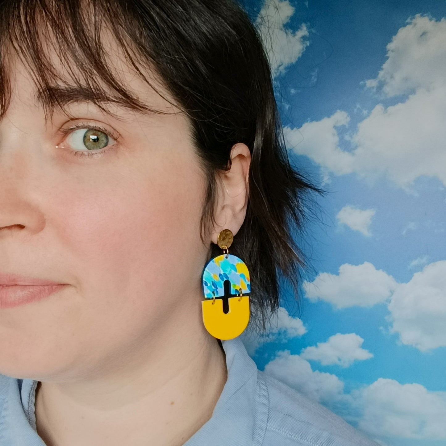 Boucles d'oreilles en cuir Janelys