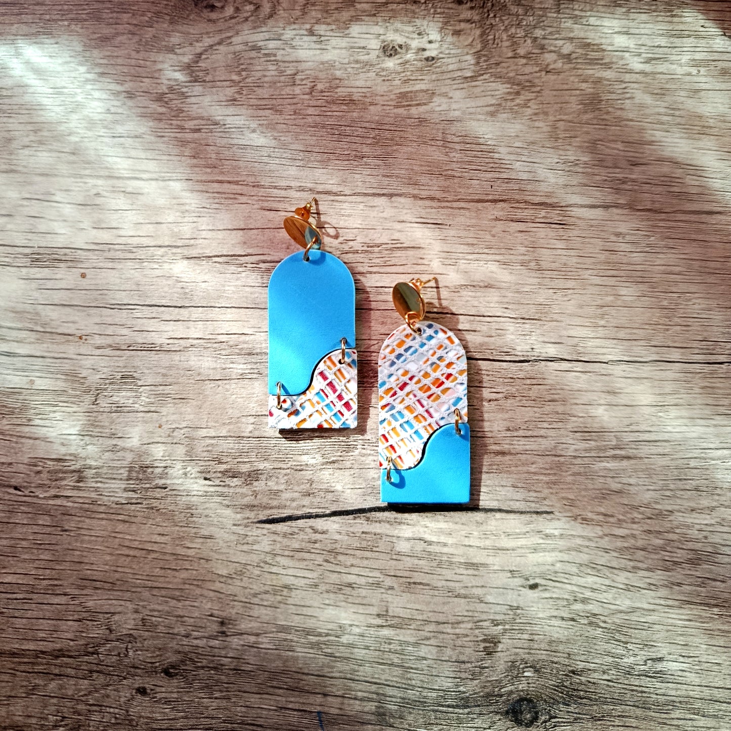 Boucles d’oreilles Mira bleu ciel