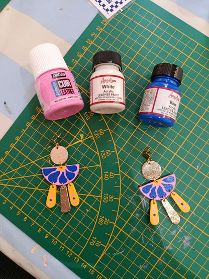 Atelier – Crée ta Paire de Boucles en cuir Peinte à la main