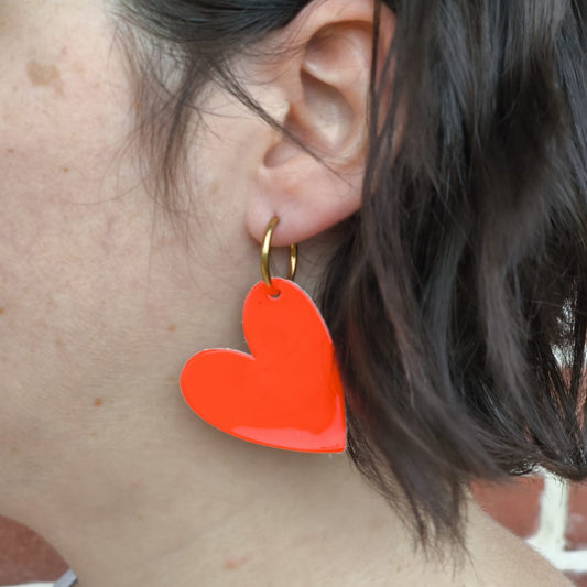 Pampilles en cuir réversibles polka