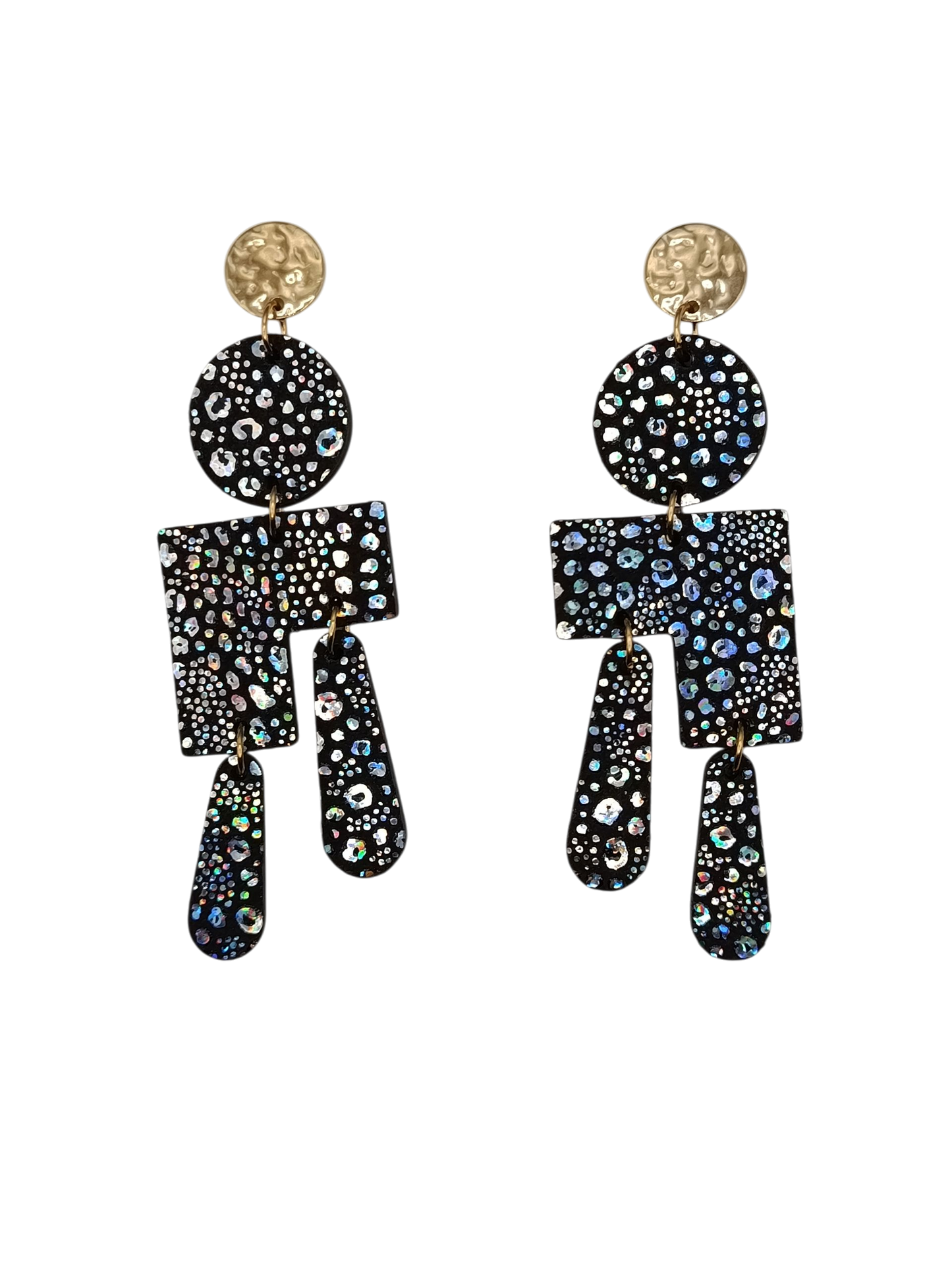 Boucles d'oreilles cuir Ziggy léopard